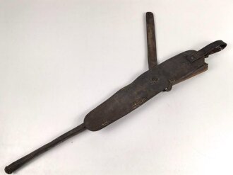 Kaiserreich, Sattelhalter für einen Degen ? Ohne erkennbare Stempelung, habe ich so noch nie gesehen, Länge der Lederhülle 76cm,