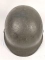 U.S. WWII steel helmet shell, front seam, swifel bail, original paint