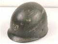 U.S. WWII steel helmet liner. "Firestone 44" Uncleaned, original paint. reused by U.S. Air Force after WWII