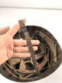 U.S. WWII steel helmet liner. "Firestone 44" Uncleaned, original paint. reused by U.S. Air Force after WWII