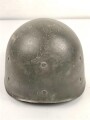 U.S. WWII steel helmet liner. "Firestone 44" Uncleaned, original paint. reused by U.S. Air Force after WWII
