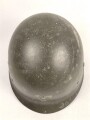 U.S. WWII steel helmet liner. "Firestone 44" Uncleaned, original paint. reused by U.S. Air Force after WWII