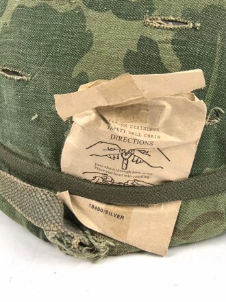 U.S. "Vietnam war reenactor " helmet. Mixed parts, including a Danish M1 helmet shell