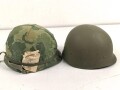 U.S. "Vietnam war reenactor " helmet. Mixed parts, including a Danish M1 helmet shell