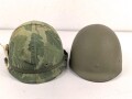 U.S. "Vietnam war reenactor " helmet. Mixed parts, including a Danish M1 helmet shell