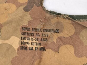 U.S. Army " Mitchell Pattern" helmet cover, used