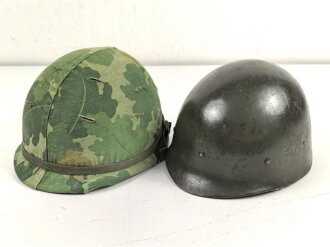 U.S. Army, M1 steel helmet with pattern 1964 liner and...