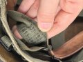 U.S. Army, M1 steel helmet with pattern 1964 liner and Mitchell cover.