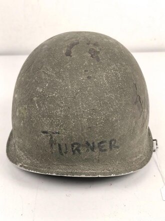 U.S. Army, M1 steel helmet shell, original paint