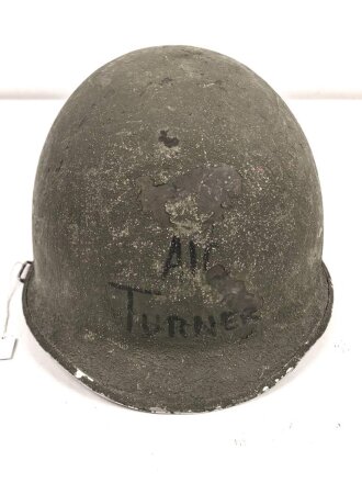 U.S. Army, M1 steel helmet shell, original paint