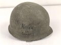 U.S. Army, M1 steel helmet shell, original paint