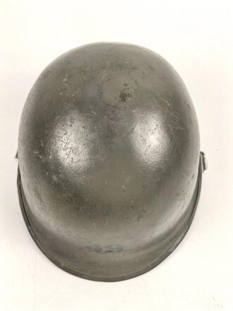 U.S. Army, M1 steel helmet shell, several layers of original paint
