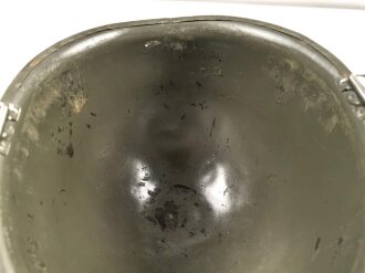U.S. Army, M1 steel helmet shell, several layers of original paint