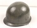 U.S. Army, M1 steel helmet shell, several layers of original paint