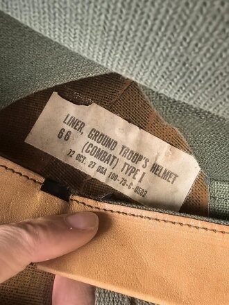 U.S. Army, 1973 dated Pattern 64 liner. Original paint