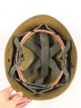 U.S. Army, Pattern 64 Airborne helmet liner. Original paint