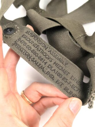 U.S. Army, M-1 Helmet Liner Suspension (Removable)