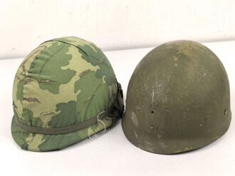U.S. Army, M1 steel helmet with early liner ( CAPAC 1953...
