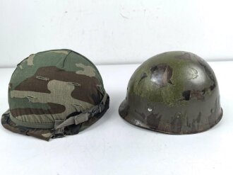 U.S. Army, M1 steel helmet . Liner sweatband dated 1983,...