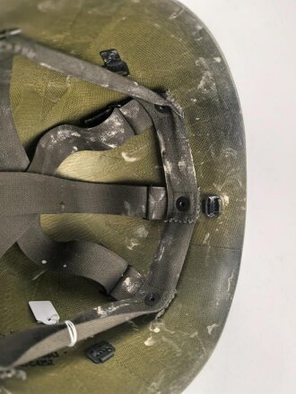 U.S. Army Military Police, Helmet liner dated 1983. Uncleaned