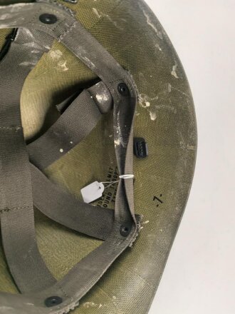 U.S. Army Military Police, Helmet liner dated 1983. Uncleaned