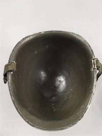 U.S. Army, M1 steel helmet with Pattern 1958 liner . Original paint