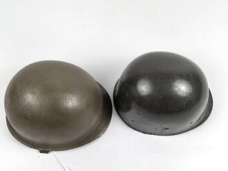 U.S. Army, M1 steel helmet with Pattern 1958 liner . Original paint