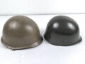 U.S. Army, M1 steel helmet with Pattern 1958 liner . Original paint