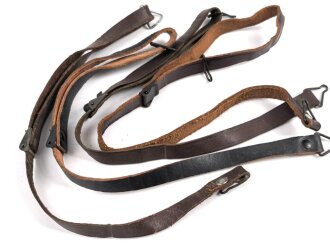 U.S. Army, M1 steel helmet liner chin straps, four...