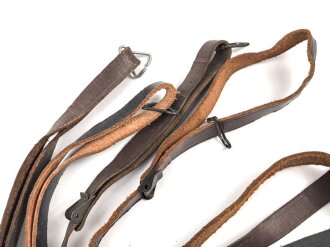 U.S. Army, M1 steel helmet liner chin straps, four...