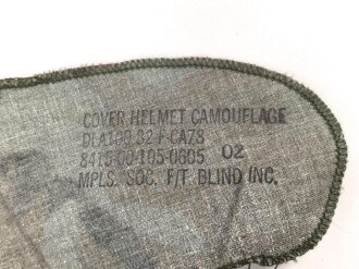 U.S. Army, "Woodland" helmet cover for M1 steel helmet. Dated 1982