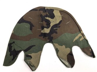 U.S. Army, "Woodland" helmet cover for M1 steel helmet. Dated 1983