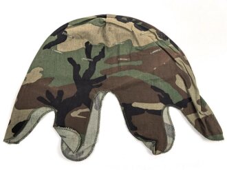 U.S. Army, "Woodland" helmet cover for M1 steel helmet. Dated 1983