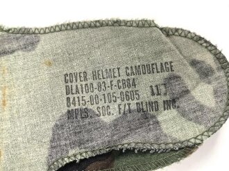U.S. Army, "Woodland" helmet cover for M1 steel helmet. Dated 1983