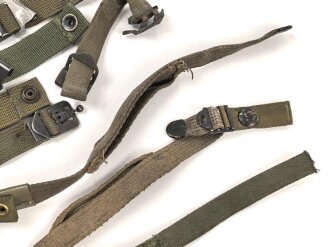 U.S. Army, M 1 steel helmet chin strap parts lot