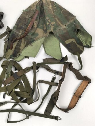 U.S. Army, M 1 steel helmet  parts lot, all more or less defect