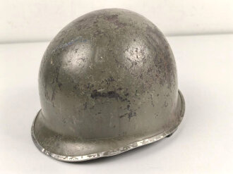 U.S. Army, M1 steel helmet shell. Front seam, fix Bale...