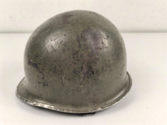 U.S. Army, M1 steel helmet shell. Front seam, fix Bale...