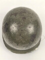 U.S. Army, M1 steel helmet shell. Front seam, fix Bale "repaired" Original paint