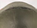 U.S. Army, M1 steel helmet shell. Front seam, fix Bale "repaired" Original paint