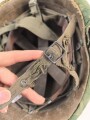 U.S. Army, Vietnam war paratrooper helmet. Mitchell cover dated 1967, uncleaned