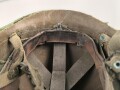 U.S. Army, Vietnam war paratrooper helmet. Mitchell cover dated 1967, uncleaned