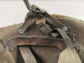 U.S. Army, Vietnam war paratrooper helmet. Mitchell cover dated 1967, uncleaned