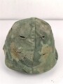 U.S. Army, Vietnam war paratrooper helmet. Mitchell cover dated 1967, uncleaned