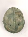 U.S. Army, Vietnam war paratrooper helmet. Mitchell cover dated 1967, uncleaned