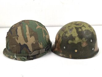 U.S. Army, M1 steel helmet . Liner 1985 dated