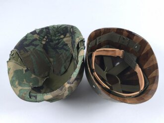 U.S. Army, M1 steel helmet . Liner 1985 dated