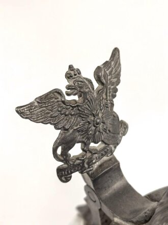 Baden, Reservistenkrug eines Angehörigen im " Badischen Leib Dragoner Regiment No 20. Karlsruhe"  Guter Gesamtzustand, ungereinigt