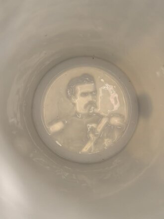 Bayern, Reservistenkrug eines Angehörigen " Königlich bayrisches 14 Infanterie Regiment Kartmann, 8. Comp. Nürnberg" Guter Gesamtzustand, ungereinigt