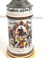 Baden, Reservistenkrug eines Angehörigen im " Badischen Leib Dragoner Regiment No 20. Karlsruhe"  Guter Gesamtzustand, ungereinigt